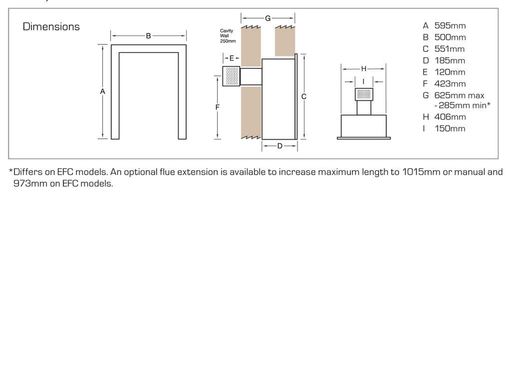 Flavel Calibre Balanced Flue Brass Manual Control Gas Fire Gas Fires